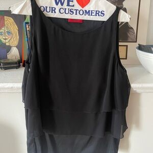 HUGO Hugo Boss Black Layered Sleeveless Women's Top